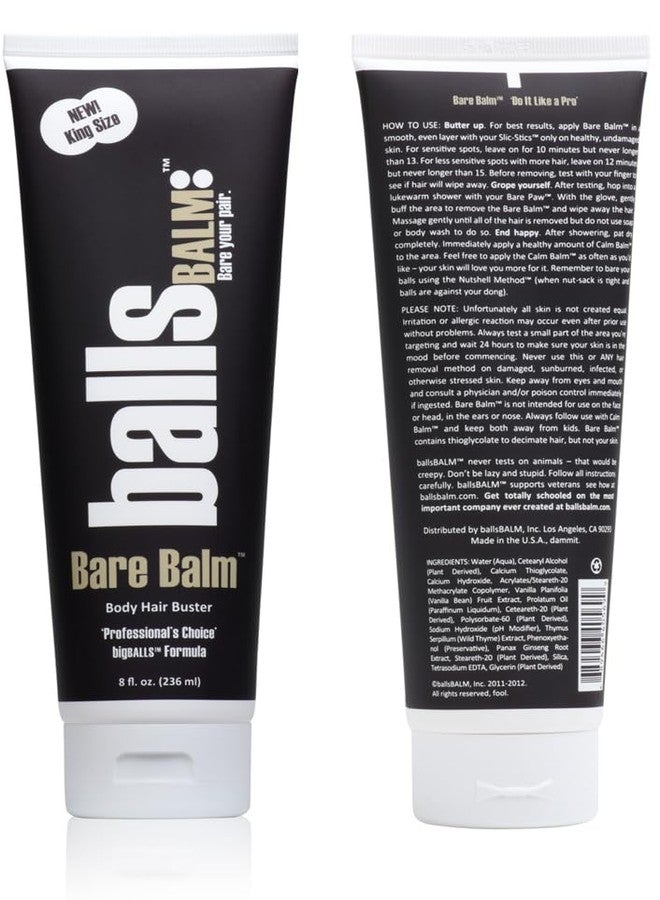 ballsBALM The Bare Pair Triple Pro Pac King Kombo - Body Hair Management System (w/Exfoliating Glove) - Image 2