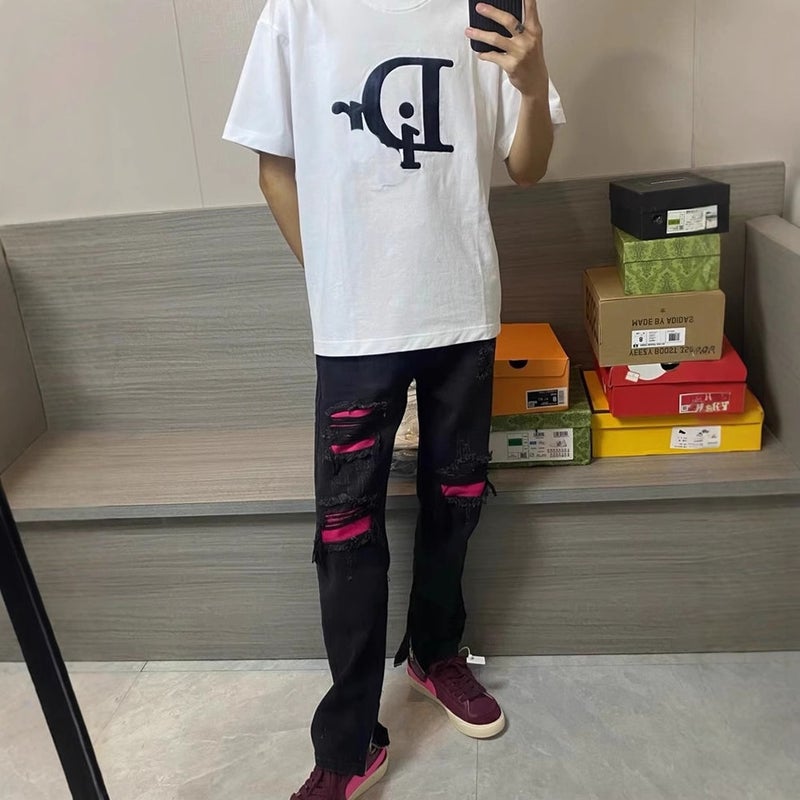 Unisex Classic Denim Jeans Loose Fit Daily Outdoor Wear - Image 4
