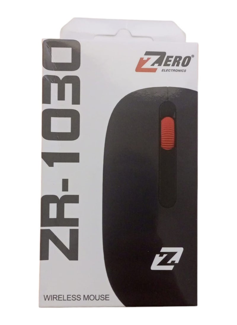 زيرو - ماوس زيرو لاسلكي ZR-1030 أسود - Image 1