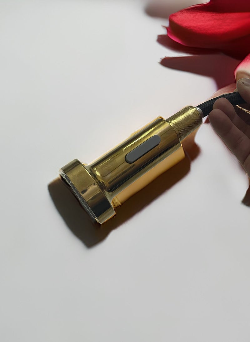 Faucet 360° Rotatable Kitchen Mixer Taps Kitchen Faucet with 2 Spray Types Extendable Spiral Spring Faucet Kitchen Sink Faucet Dishwasher Rotatable Golden - Image 5