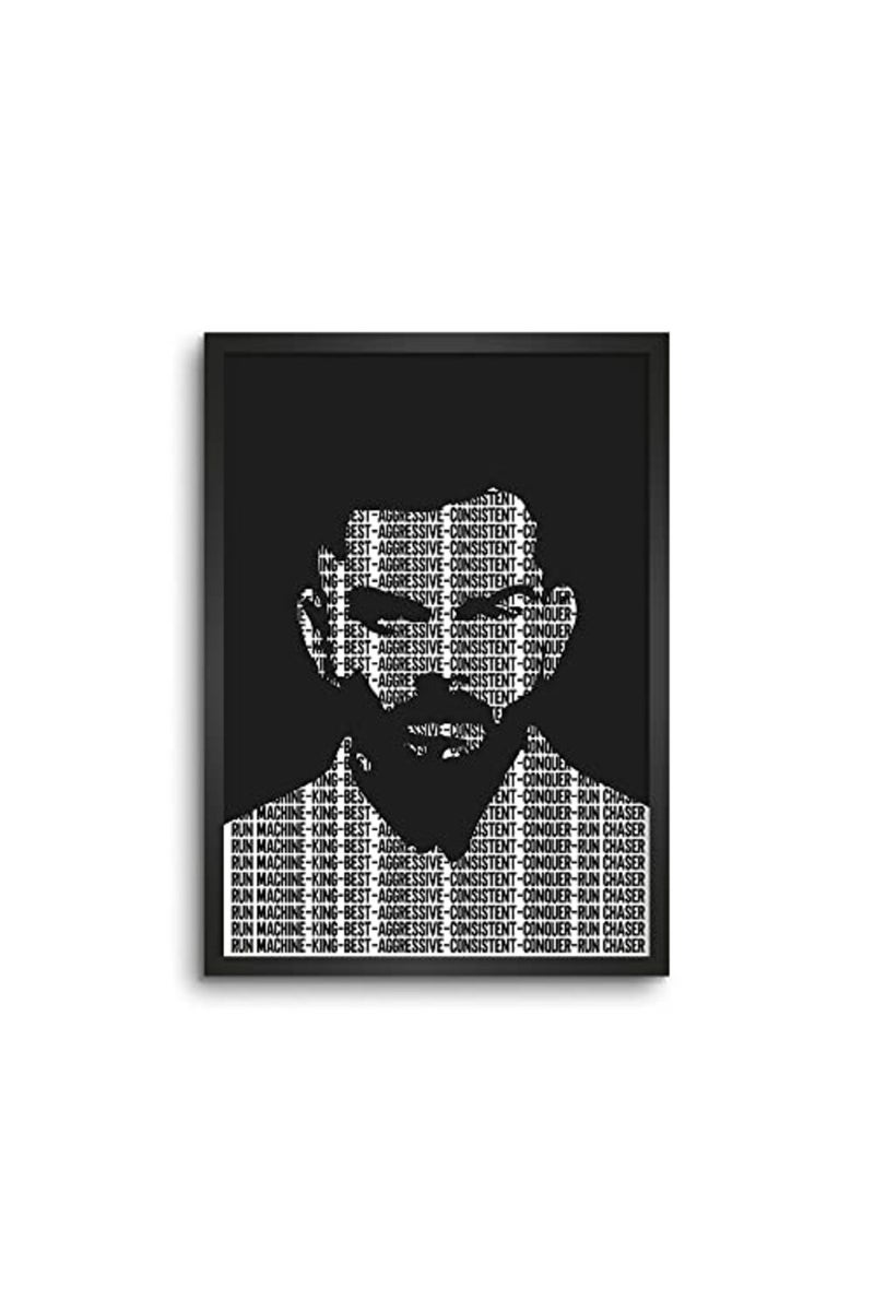 LAMRON Virat Kohli Framed Art Poster - Image 2