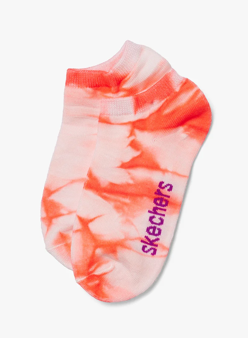 SKECHERS 6 Pack Non-Terry Tie-Dye Low-Cut Socks