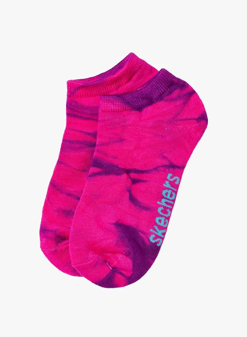 سكيتشرز 6 Pack Non-Terry Tie-Dye Low-Cut Socks