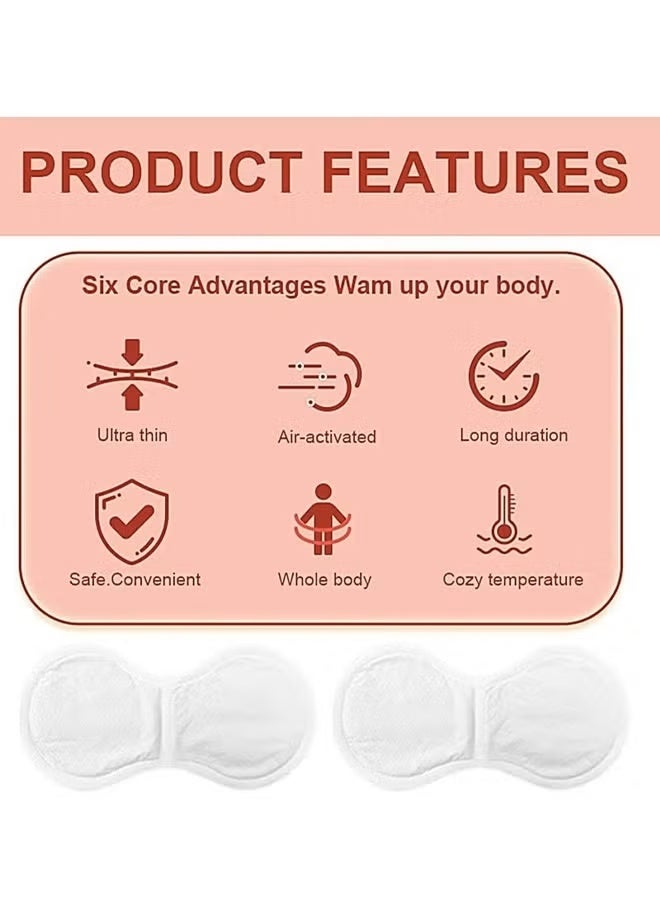 Hodaf Heat Patches for Period Pain Relief & Period Cramps, Portable Menstrual Heating Pad, Air-Activated Adhesive Heating Patches for Cramps, Suitable for All Skin Types (10 Packs) - Image 4