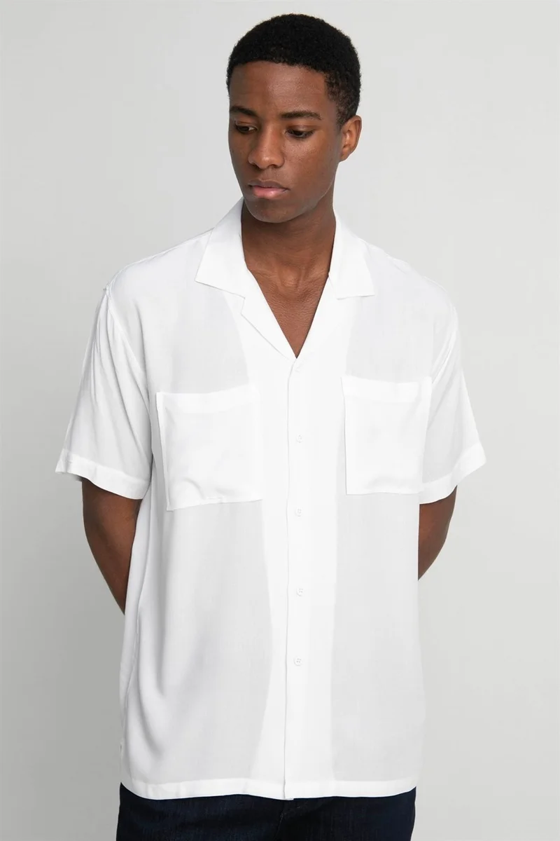 Tudors Relax Fit Short Sleeve Viscose Comfortable Fabric Open Collar Sports Shirt