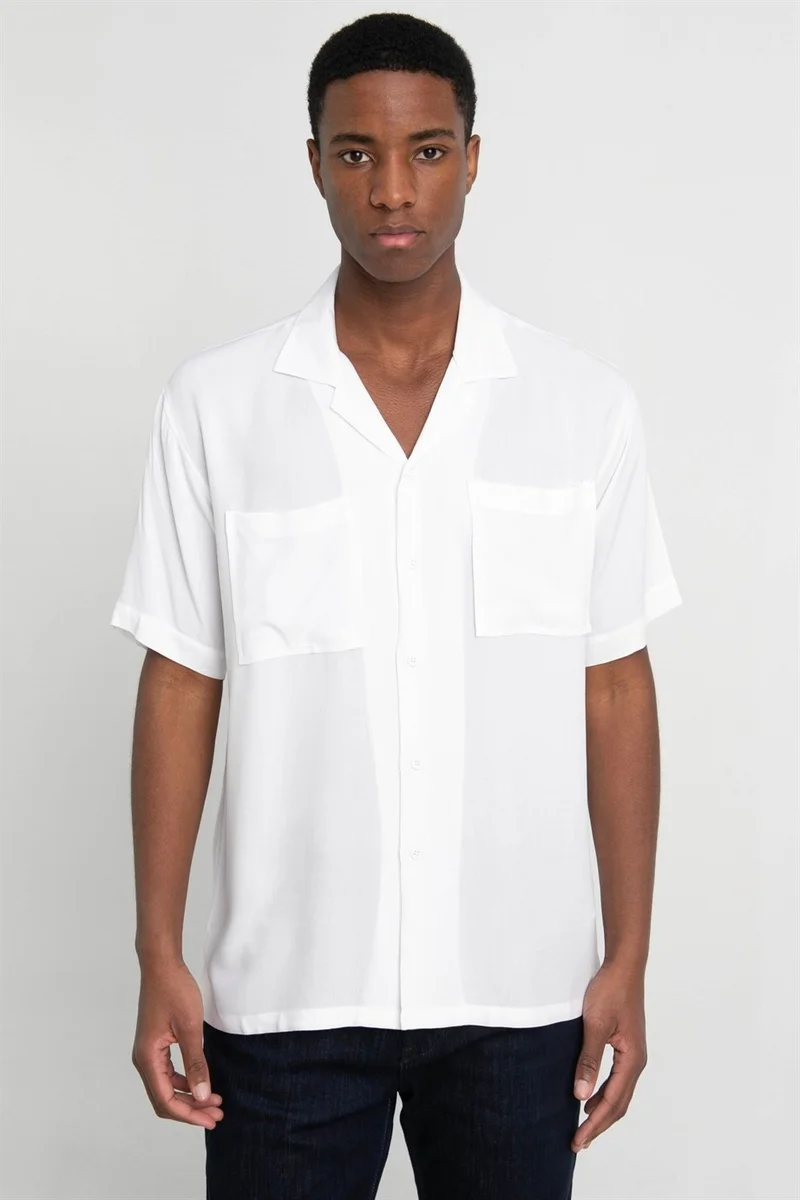 Tudors Relax Fit Short Sleeve Viscose Comfortable Fabric Open Collar Sports Shirt