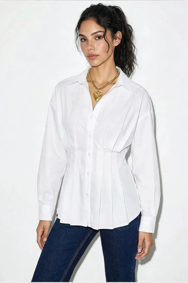 Bianco Lucci LUCCI Women's Fitted Shirt