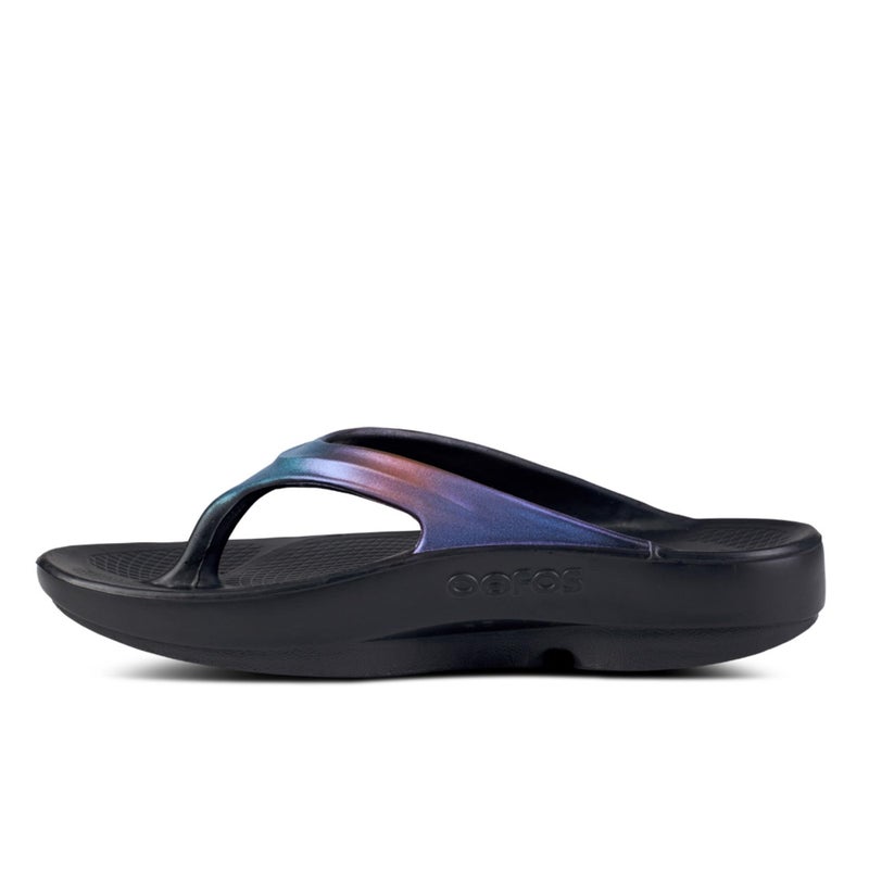 OOFOS OOlala Luxe Recovery Sandal, Midnight Spectre - Womenâ€™s Size 6 - Image 5