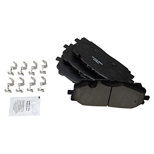 TRQ Front Brake Pads Ceramic Compatible with 2019-2021 Audi A6 Quattro A8 Quattro 2020-2021 Q5 PHEV 2017-2021 Q7 Q8 2018-2021 RS5 RS5 Sportback S4 S5 S5 Sportback SQ5 - Image 1