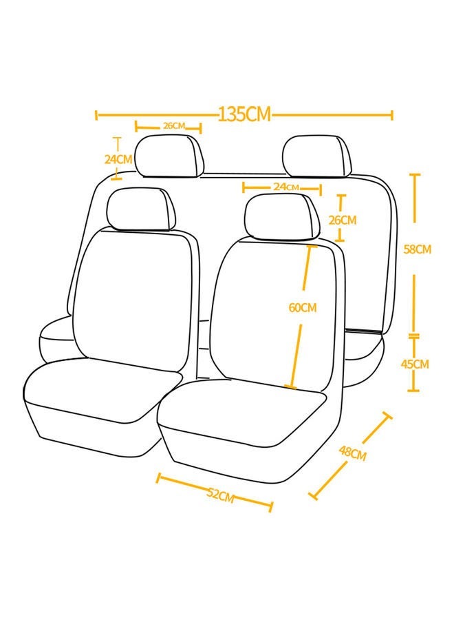 NIBEMINENT 9-Piece Universal Car Seat Cover - Image 4