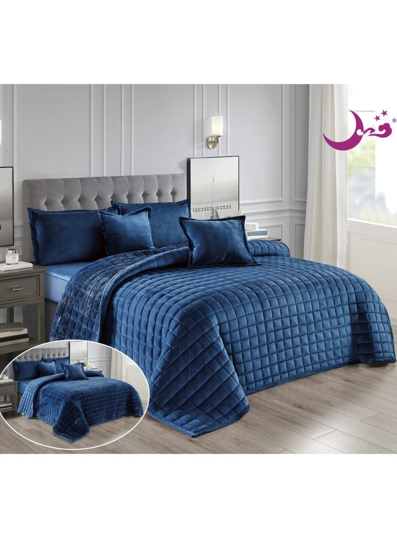 مفرش مضغوط مخمل مشجر شتوي مزدوج