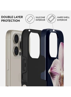 BURGA BURGA Phone Case Compatible with iPhone 16 Pro Max- Hybrid 2-Layer Hard Shell + Silicone Protective Case - Luxury Nectar - Scratch-Resistant Shockproof Cover  - Image 2