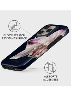 BURGA BURGA Phone Case Compatible with iPhone 16 Pro Max- Hybrid 2-Layer Hard Shell + Silicone Protective Case - Luxury Nectar - Scratch-Resistant Shockproof Cover  - Image 3