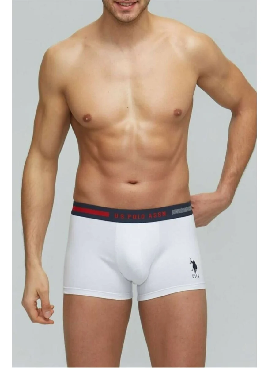 يو اس بولو اسن 80155 Men's Navy-Grey-White 3-Pack Boxer