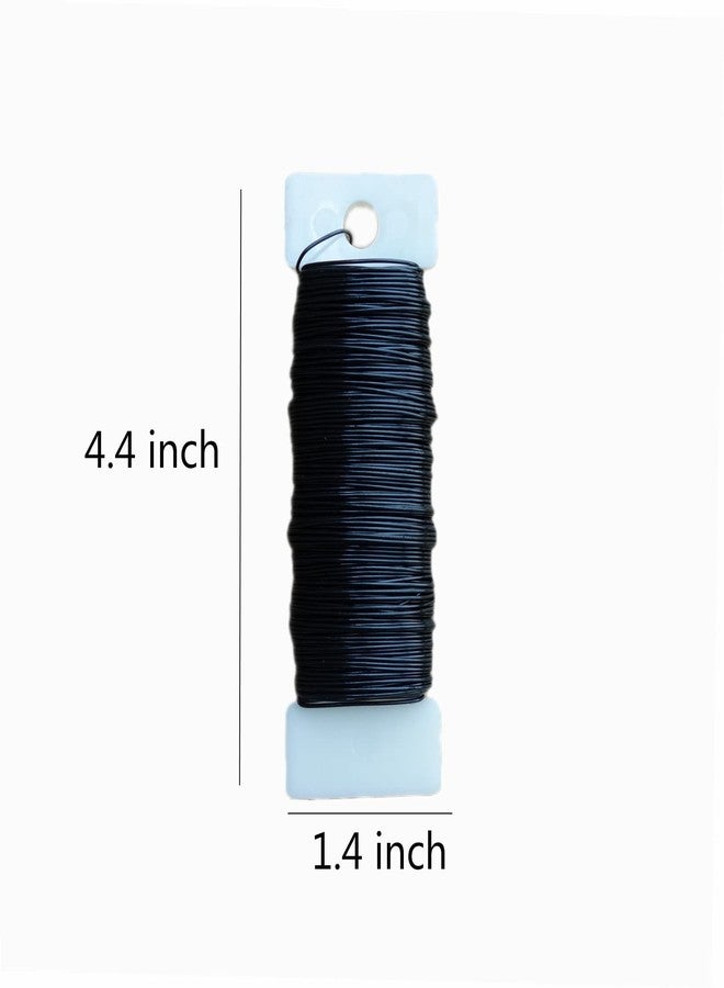 Transun Moo 3 Rolls 22 Gauge Black Paddle Wire Flexible Floral Wire for Flower Arrangement, Wreath, Garland - Image 2