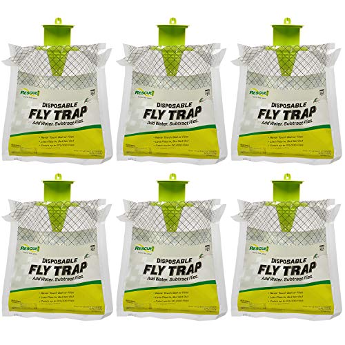Rescue! Outdoor Disposable Hanging Fly Trap - 6 Traps - Image 1