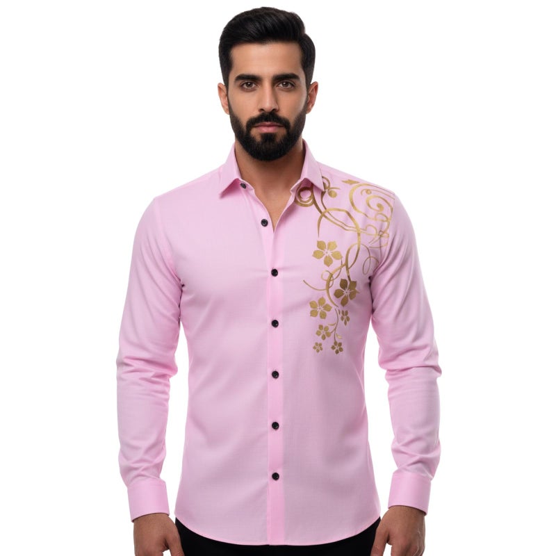 Bellstone Men's Solid Lustre Cotton Regular Fit Full Sleeve Collared Neck Casual Shirt for Men Stylish Latest | Lightweight Breathable Fabric |Stylish Solid Shirt for Office & Everyday Wear - Image 5
