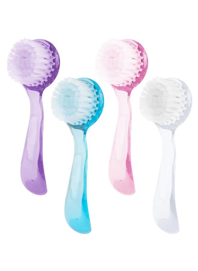 AUEAR , 4 Pack Face Brush for Cleansing and Exfoliating Facial Cleaning Brush with Cap for Women and Girls Wash Makeup Massaging - Image 1