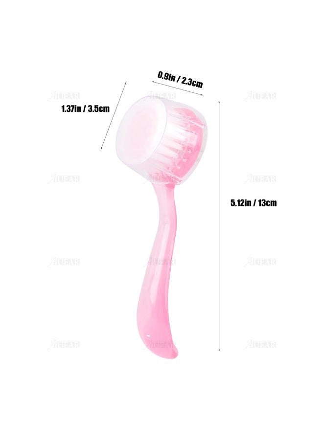 AUEAR , 4 Pack Face Brush for Cleansing and Exfoliating Facial Cleaning Brush with Cap for Women and Girls Wash Makeup Massaging - Image 2