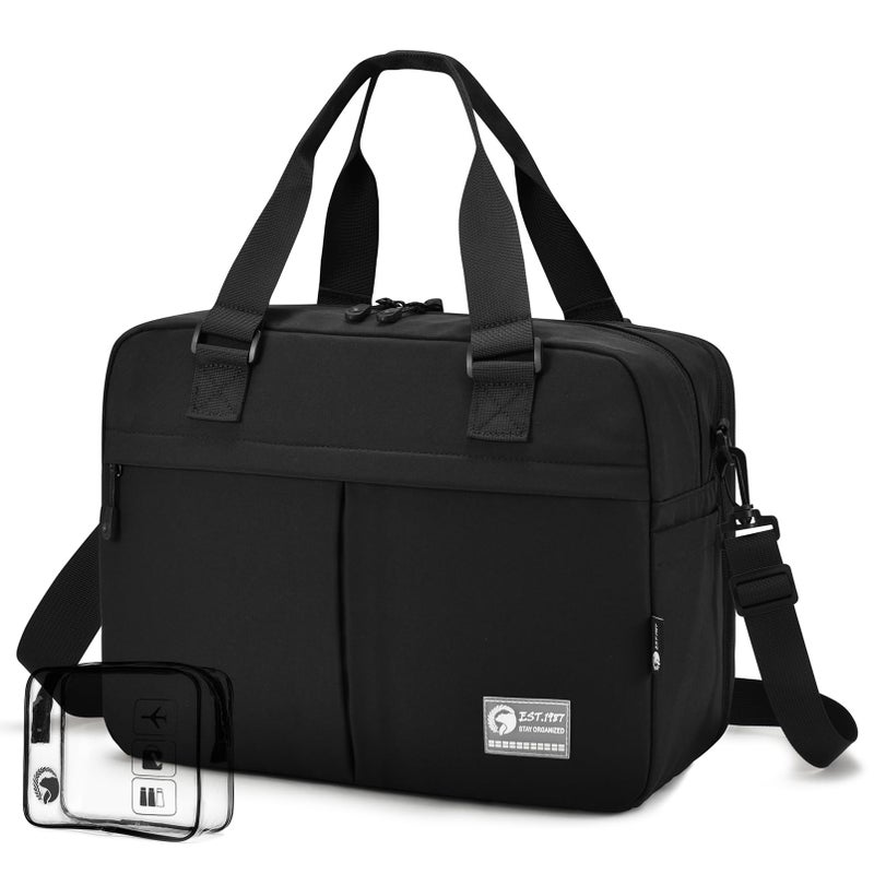 COSCOOA 40x30x15 cm Personal Item Travel Bag,Expandable 40x30x25cm Carry on Duffel Bag,Flight Approved Underseat Weekender Overnight Bag with Wet Pocket - Image 1