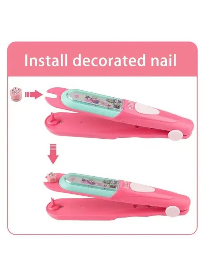 ماكينة صنع الخرز DIY للتجارة الخارجية عبر الحدود تناسب التفاعل بين الوالدين والطفل، ماكينة حفر المجوهرات في المنزل، ألعاب الأطفال - اللون: ماكينة صنع الخرز للبنات - 388Y (صندوق ملون باللغة الإنجليزية) لون عشوائي - Image 4