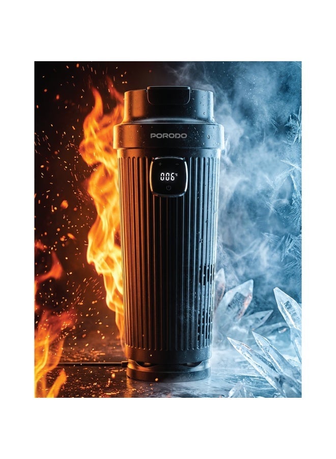 porodo Portable Electric Car Kettle 350ml 12V Dual Cooling and Heating Cup with Adjustable Temperature Control and Smart Drink Reminder Kettura PDLFSTZ016 - Image 2