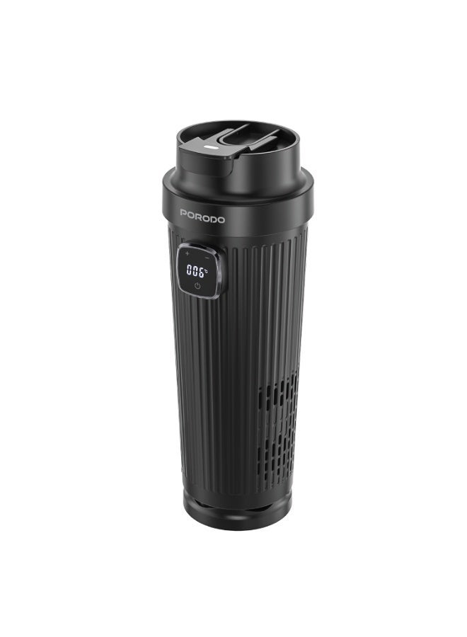 porodo Portable Electric Car Kettle 350ml 12V Dual Cooling and Heating Cup with Adjustable Temperature Control and Smart Drink Reminder Kettura PDLFSTZ016 - Image 1