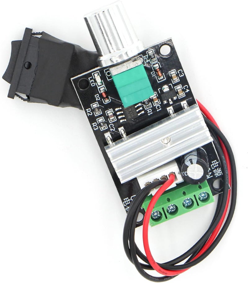 RioRand Small PWM DC Motor Speed Controller - for 6V 12V 24V 28V 3A 80W Low-Voltage Gear Motors with Forward/Reverse Switch Control - Image 5
