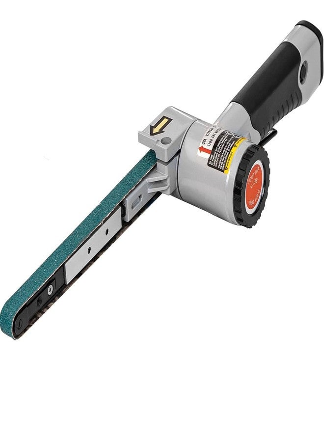 Tezoro 1/2" x 18" Air Belt Sander, Mini Belt Sander for Woodworking/Metal Working Handheld All Angle Grinder Belt Sander with 3 Belts (36/40/60#) Industrial Pneumatic Tool - Image 1