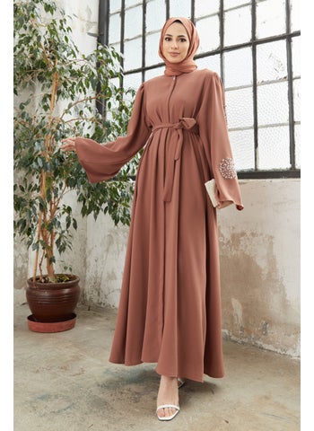 Liva Abaya with Stoned Sleeves - Camel - pzsku/Z85D93E2153F2C62A1A96Z/45/_/1738786458/f626251c-7283-4187-9d90-60181f4cc001