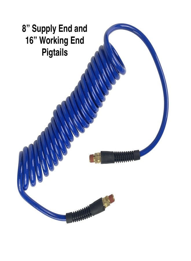 Primefit PUR14015P Polyurethane Recoil Air Hose 1/4" x 15Ft with Field Repairable Swivel Ends - Image 3