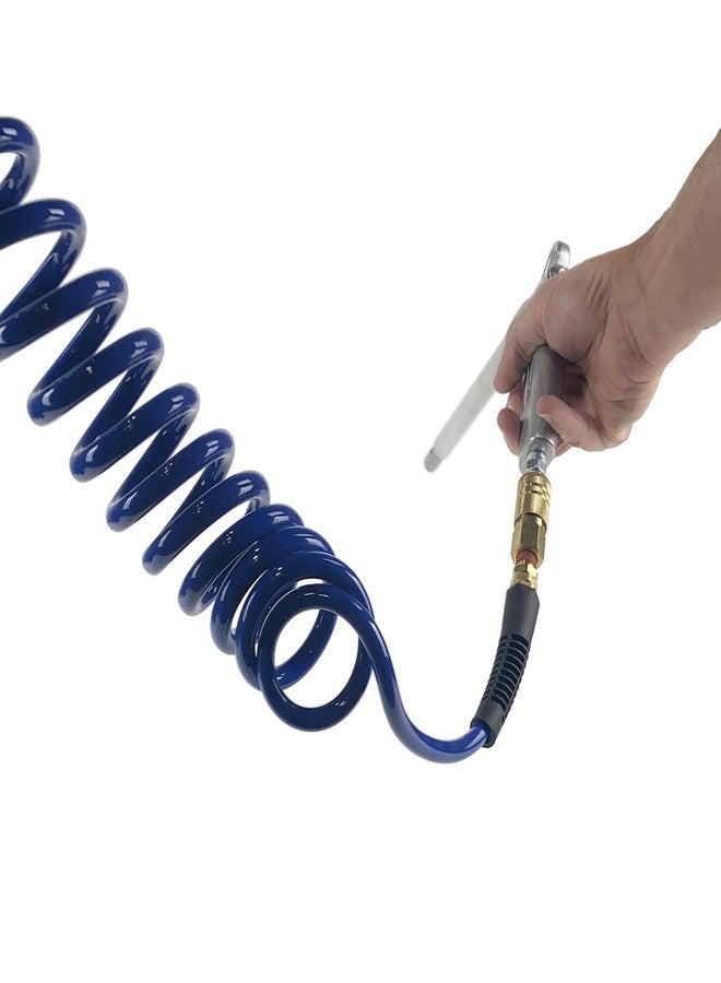 Primefit PUR14015P Polyurethane Recoil Air Hose 1/4" x 15Ft with Field Repairable Swivel Ends - Image 2