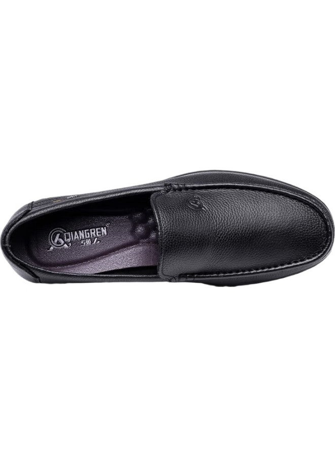 Strongman Business Casual Men'S Shoes Commuter Leather Shoes Top Layer Cowhide One-Footed Driving Shoes Jda351049 Black Size 42 - Image 3