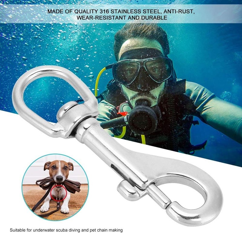 Fine polished finish 316 Stainless Steel Durable Snap Hook for Straps Bags Diving Accessories (92mm) Globally selected raw material Home & light industrial compatible Water rust proof Economical upgraded quality Regional central warehouse stock Stable base All governorates deliver Fade proof Good ventilation Moisture wear upgraded quality Various fittings Fast intercity distribution All item simple matching build Home & professional compatible All temp range compatible build KSA market popular practical build Worldwide simple practical design Comfort grip Single & bulk storage compatible Standard fit Wear resistant All-round unified build Foldable Bug proof seal - Image 4