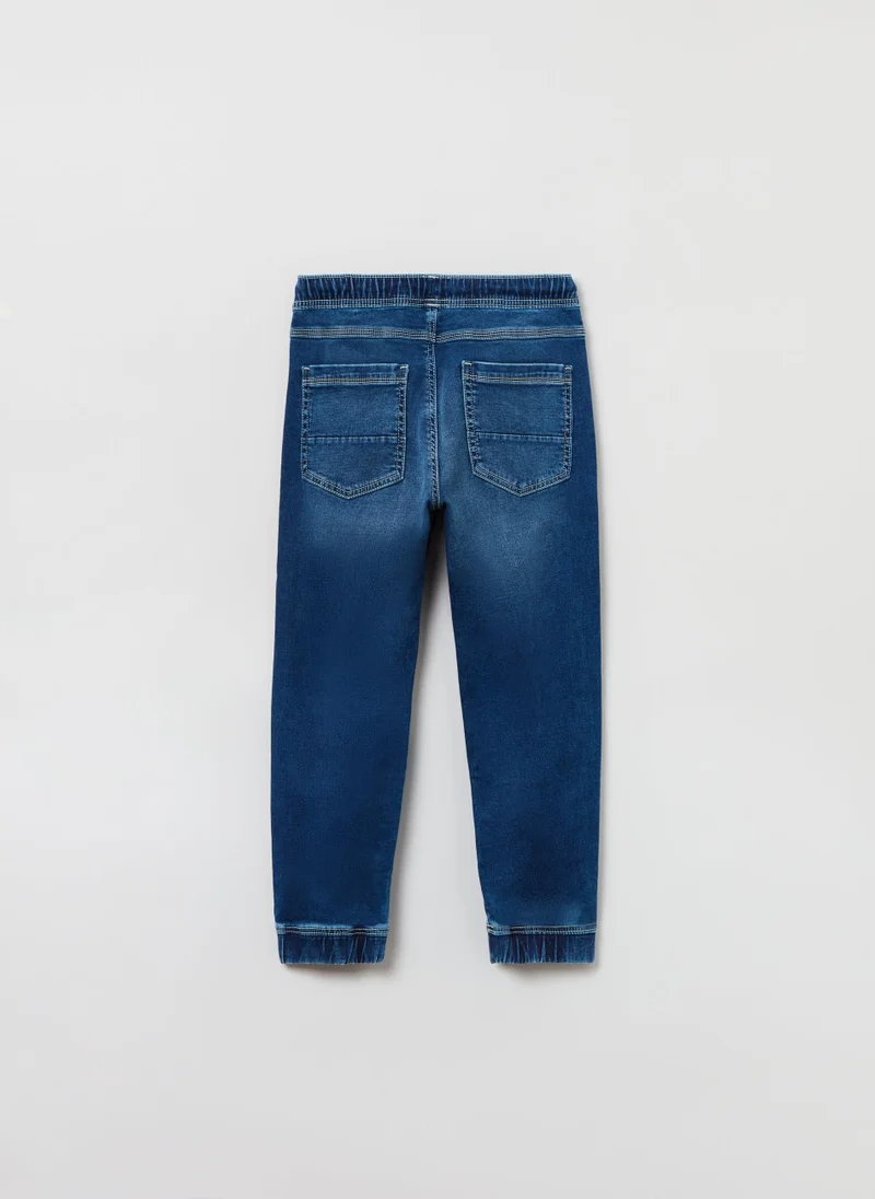 Ovs OVS Denim Joggers With Drawstring And Pockets