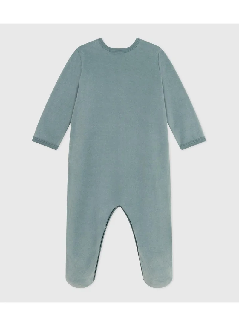 بيتي باتو بدلة بيجامة مخملية سادة للأطفال