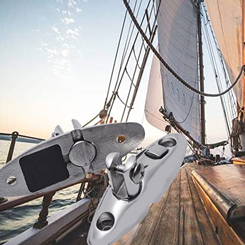 SUNOOM Boat Bimini Top Swivel Hinge,316 Stainless Steel Deck Side Mount Quick Release Hinge,Marine Hardware Accessories,Include Screws, Pack of 2 - Image 2