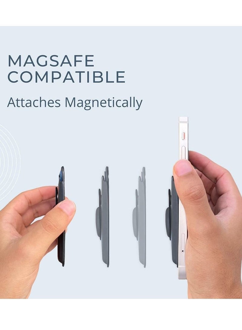 Captaintech MagSafe Compatible Wallet with AirTag Pocket AirTag Case Magnetic Card Wallet Case Compatible with MagSafe Devices iPhone 12 Mini iPhone 12 iPhone 12 Pro iPhone 12 Pro Max Black - Image 3