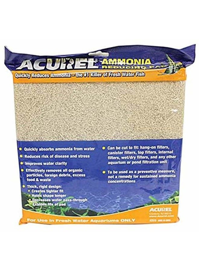 Loving Pets Acurel Ammonia Reducing Media Pad Aquarium and Pond Filter Accessory, 10-Inch by 18-Inch