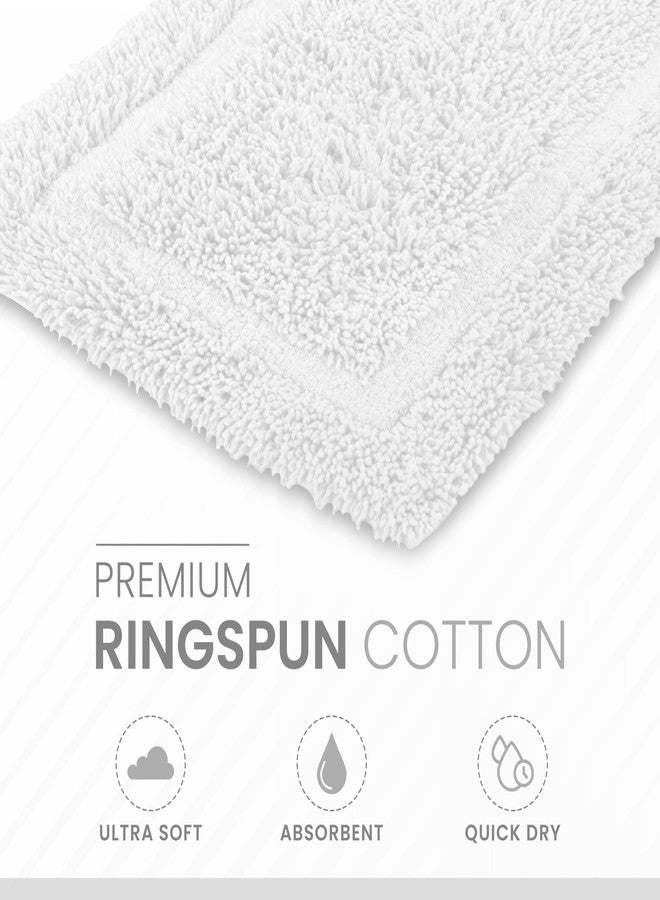 Martex 100% Cotton Ringspun Bath Rug | Super Soft | Super Absorbent | Essential Bathroom Rugs | Non-Slip Bath Mat | Quick Drying Bath Mat | White - Image 2