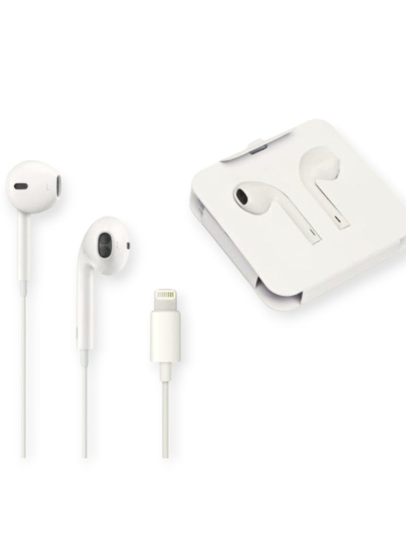 In-Ear Wired Earphone for Lightning Connector  [ Direct Without Bluetooth] - White