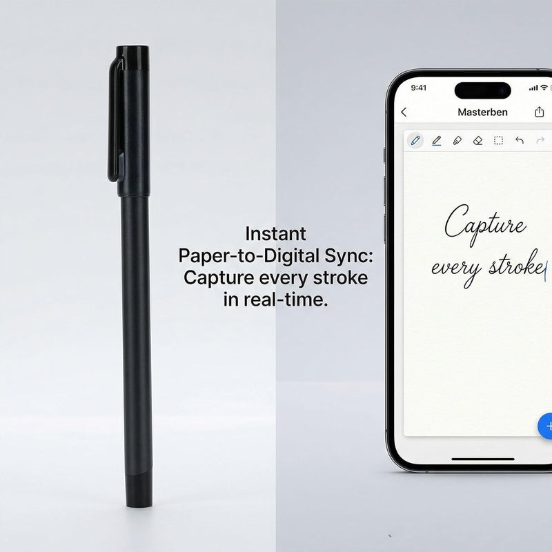 Smart Digital Notebook with Pen, Bluetooth Real Time Sync Writing Set with OCR Text Conversion, Audio Syncing, Offline Use, Multi Format Export - Image 3