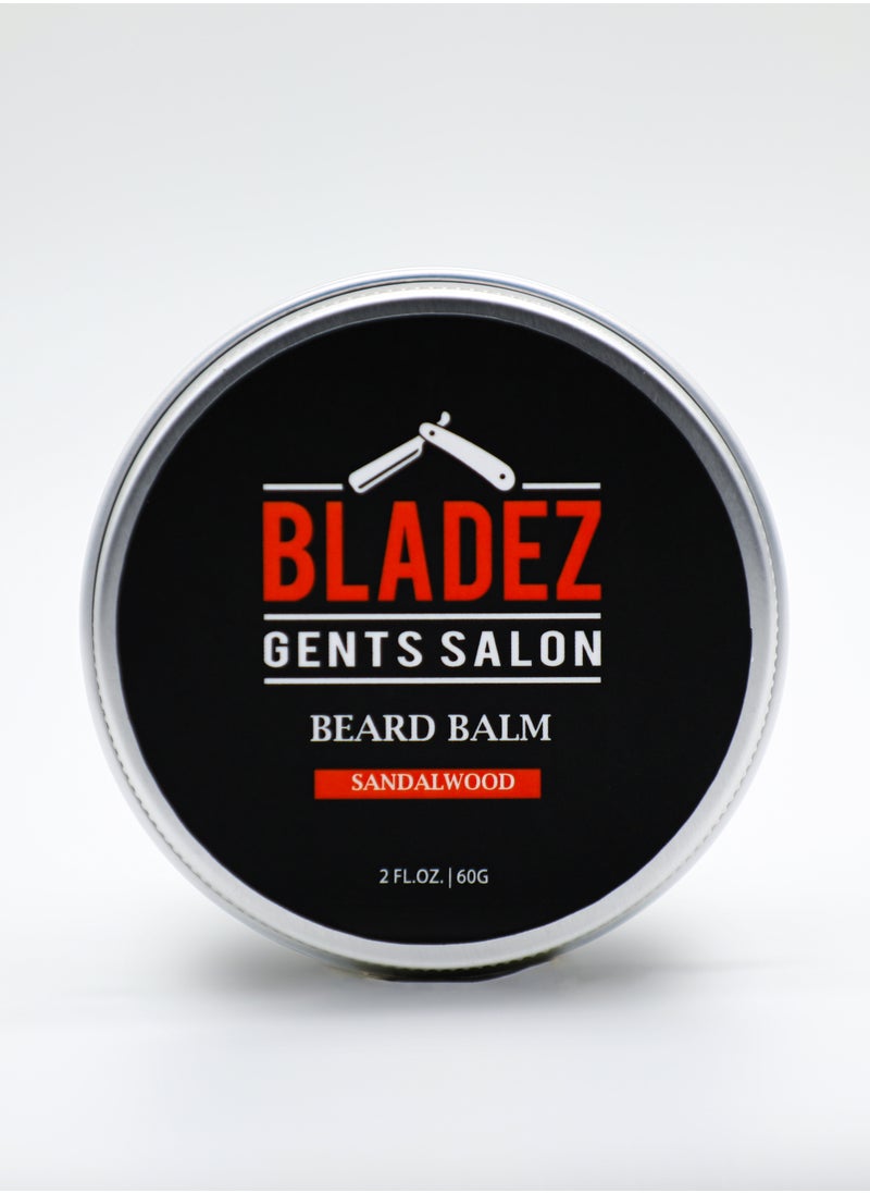 Bladez Gents Salon - Beard Balm, Natural Oils Based, Argan, Jojoba, Lavender,  Rosemary Oils, Sandal Wood Scent - Image 1