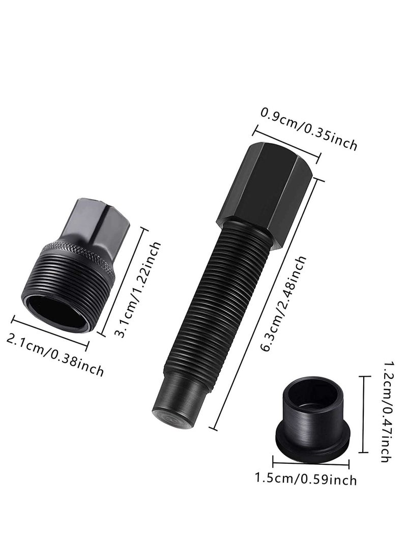 Excefore Crank Remover Bike Tool, 2 PCS Bicycle Puller Arm Tool Compact Cycling Power Pull Pulley Repair Maintenance for Bikes, Black  - Image 5