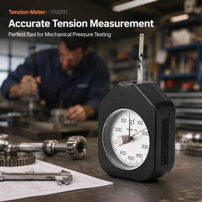 Dual Pointer Dial Tension, Pull Pressure Tester - 500-2 - High Precision Measurement, Durable Alloy Probe, Easy to Use for Mechanical and Electronic Pressure Testi - Image 2