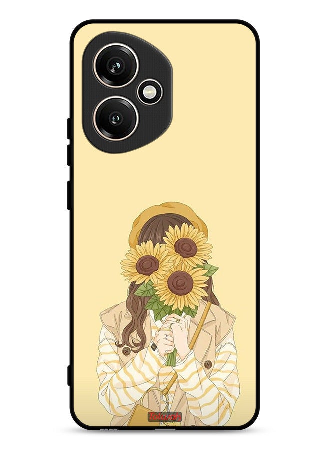 Tolwak Honor 400 Protective Case Cover Hide Face With Sunflowers - Image 1