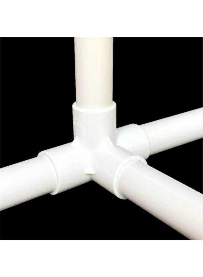 25mm 39 37 Inch 2pcs Heavy Duty PVC Water Supply Pipe White Buried Irrigation - Image 3