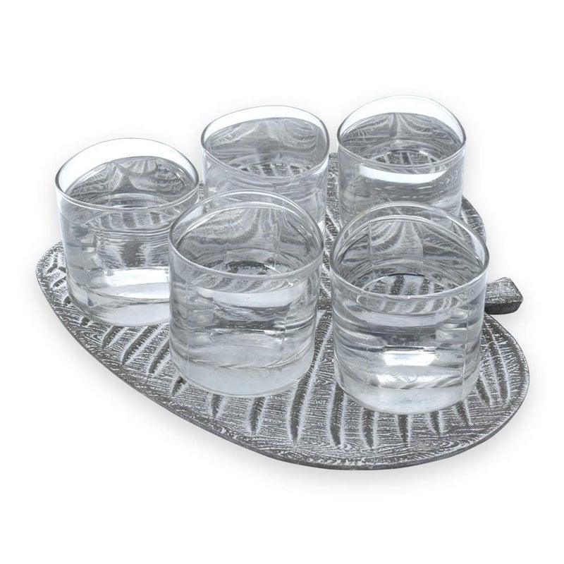 STORIA Wood Serving Trays Set Rustic Nesting Trays Stackable Platters for Serving Cakes, Pastries, Snacks, Breakfast, Coffee Table, Party (31.5 x 27.7 cm) - Image 2