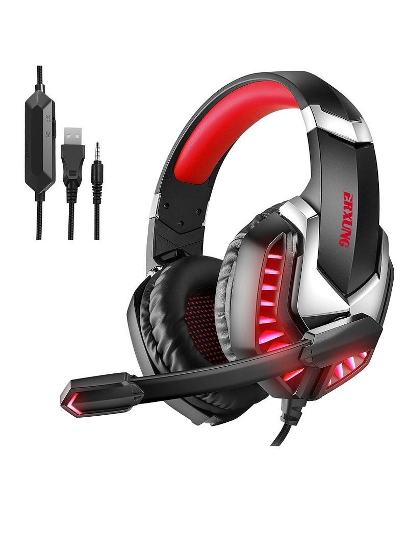 Oregon Wired 3.5mm Headphones with Noise Cancellation, Directional Microphone - Perfect for PC Gaming and PUBG! - Image 1
