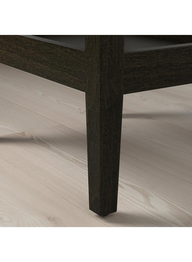 erorex Side table, dark brown stained, 46x36 cm - Image 3